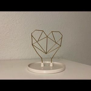 Heart-Shaped Geometric Jewelry Tree